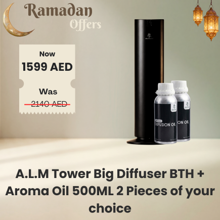 Ramadan Offer A.L.M Tower Big Diffuser BTH + Aroma Oil 500ML 2