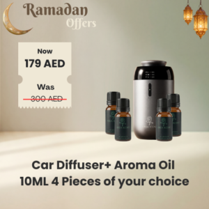 Ramadan Offer Car Diffuser+ Aroma Oil  10ML 4 Pieces