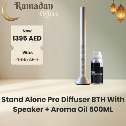 Ramadan Offer Stand Alone Pro Diffuser BTH With Speaker + Aroma Oil 500ML