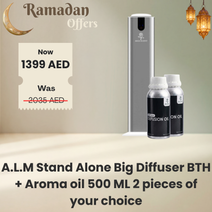 Ramadan Offer A.L.M Stand Alone Big Diffuser BTH + Aroma oil 500 ML 2